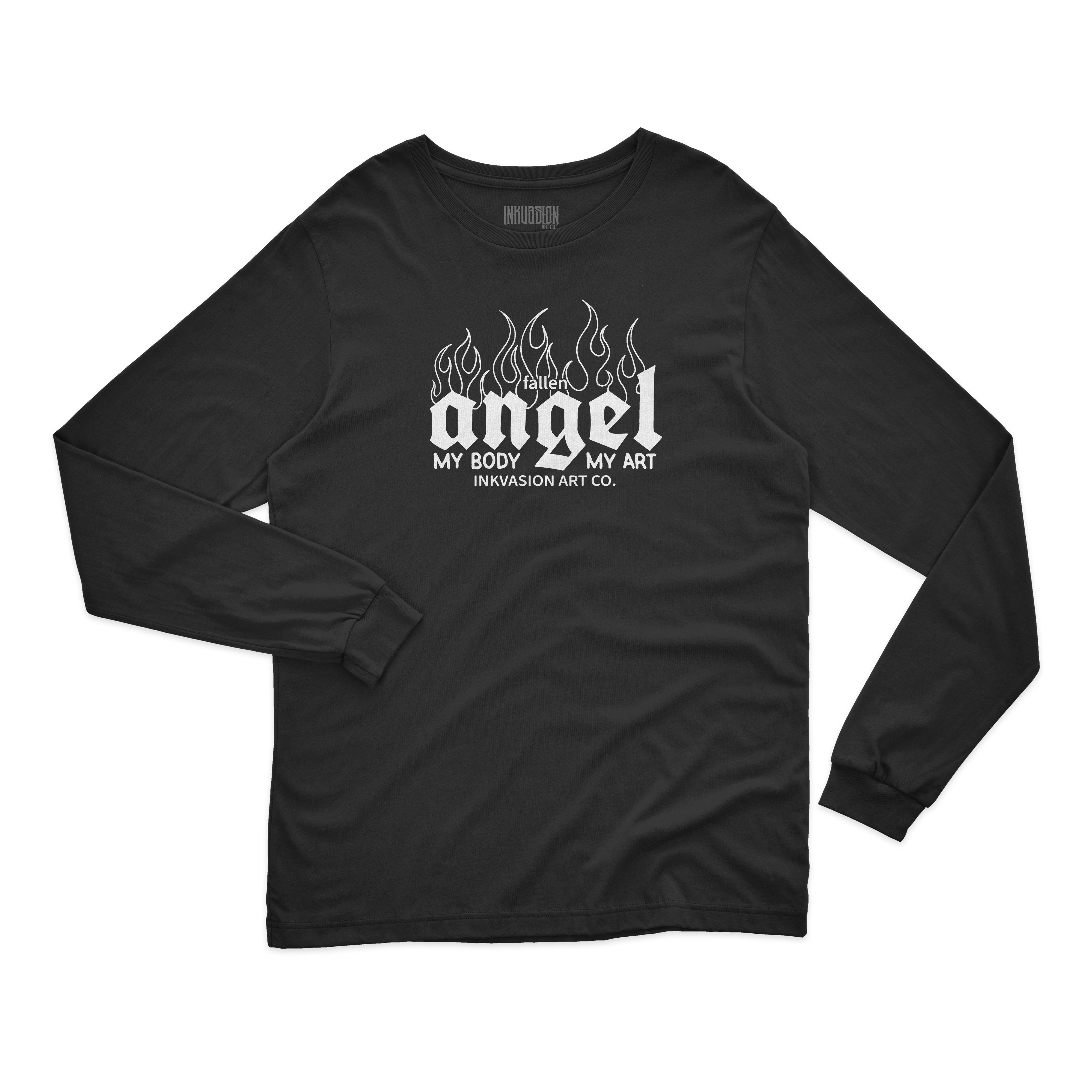 POLERA MANGA LARGA ANGEL BLACK WORK