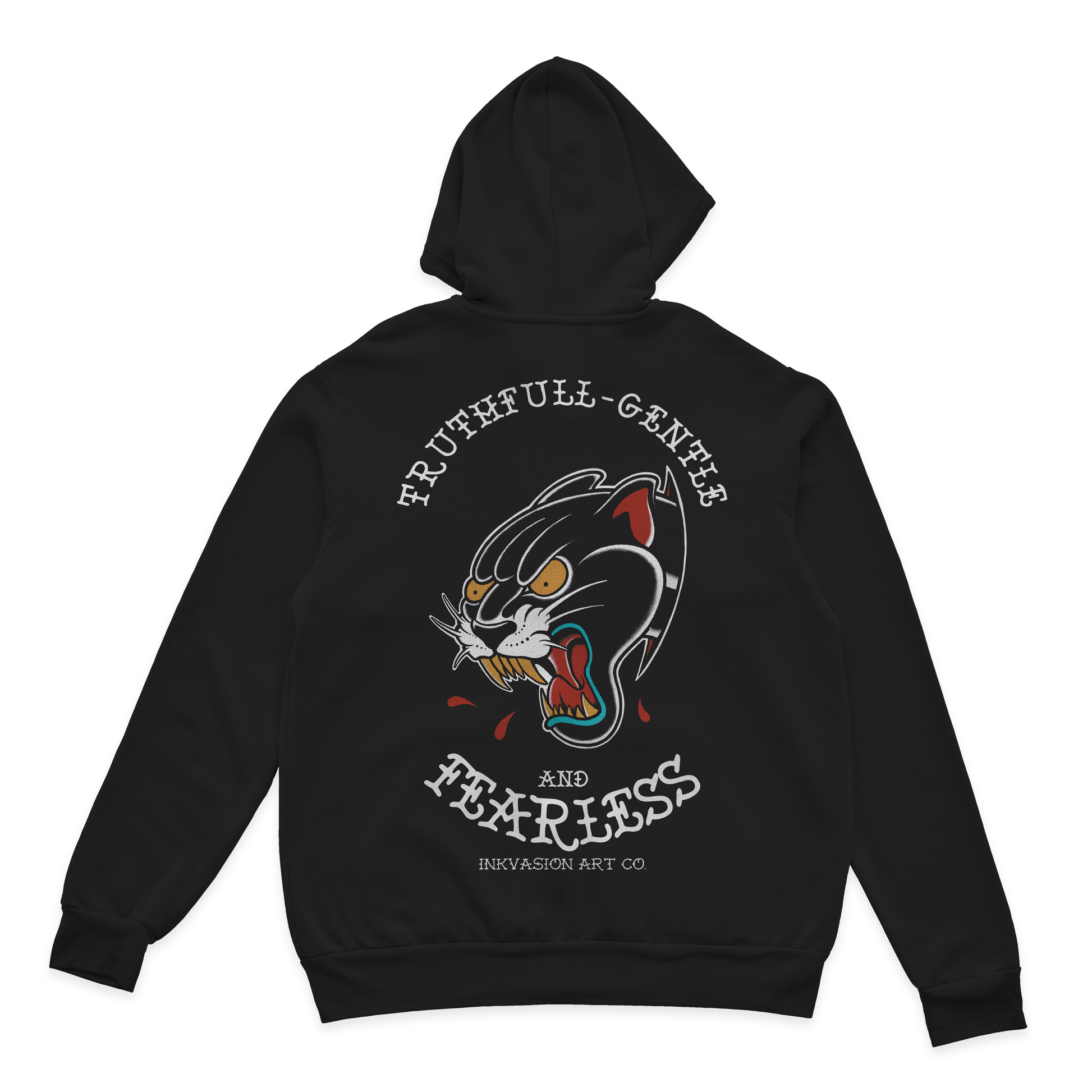 HOODIE PANTERA FEARLESS – INKVASION ART COMPANY