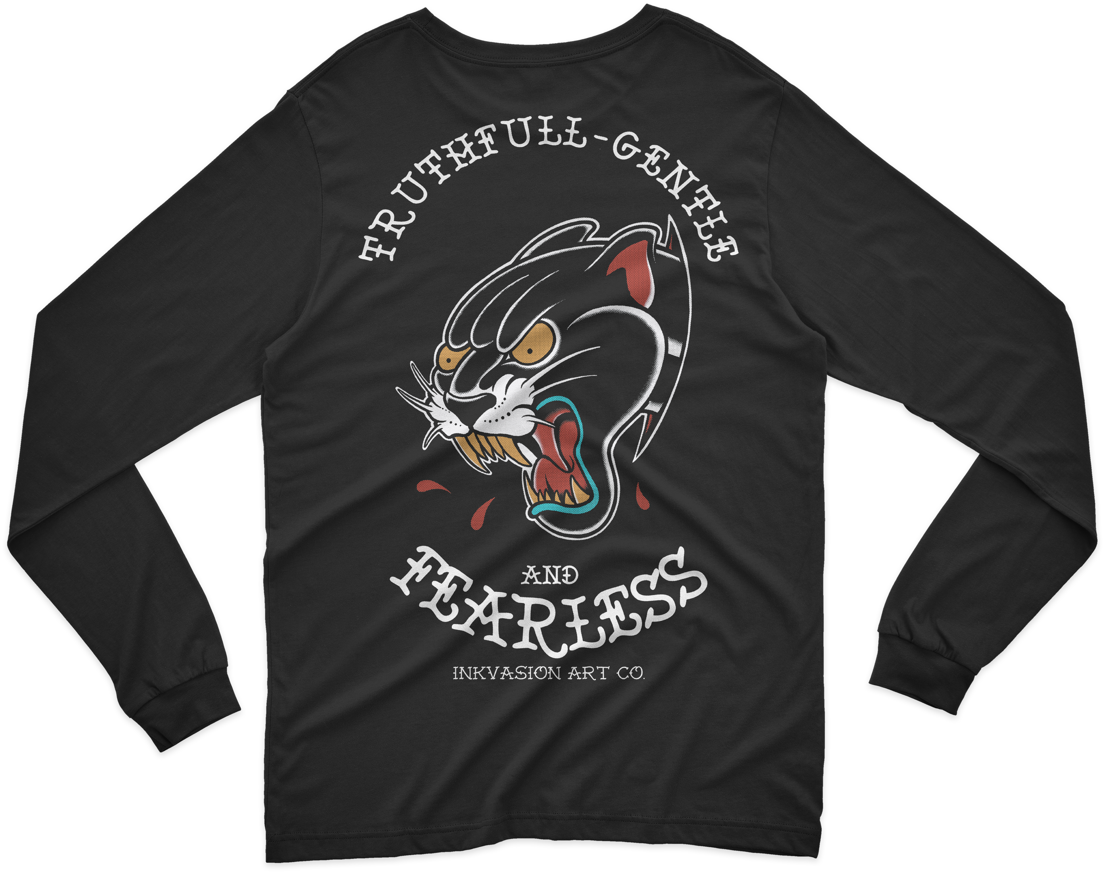 POLERA MANGA LARGA FEARLESS TRADICIONAL TATTOO