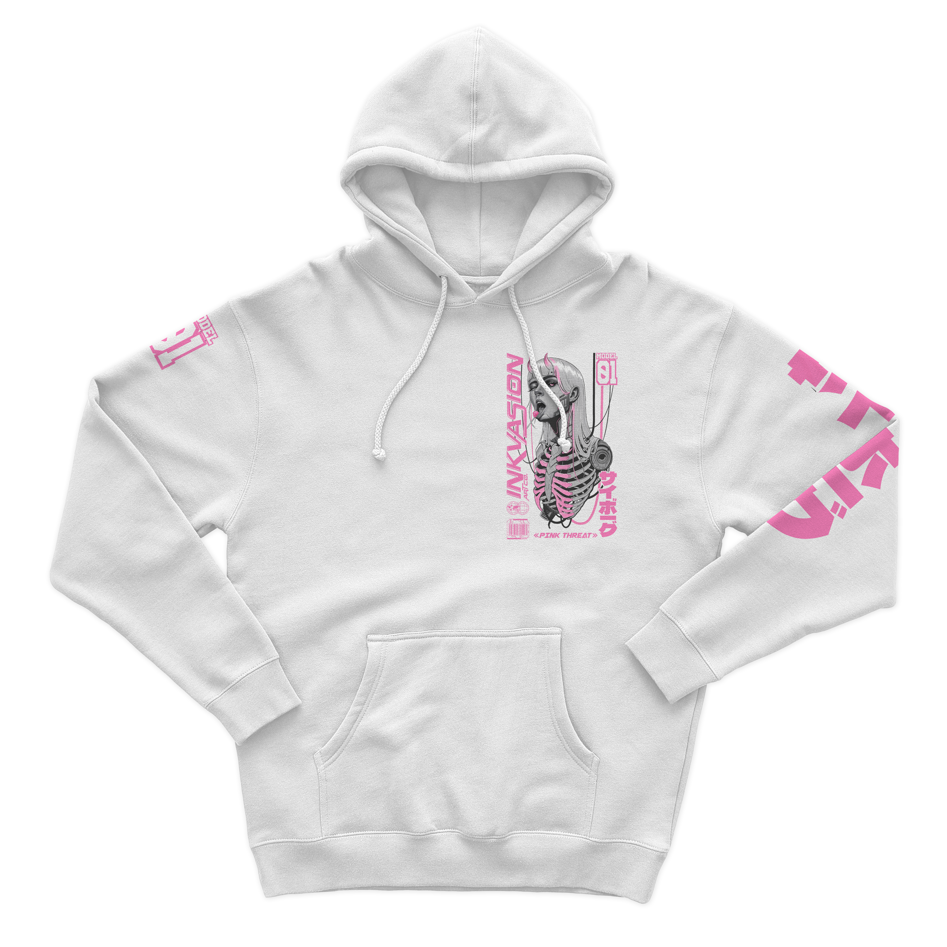 HOODIE PINK THREAT