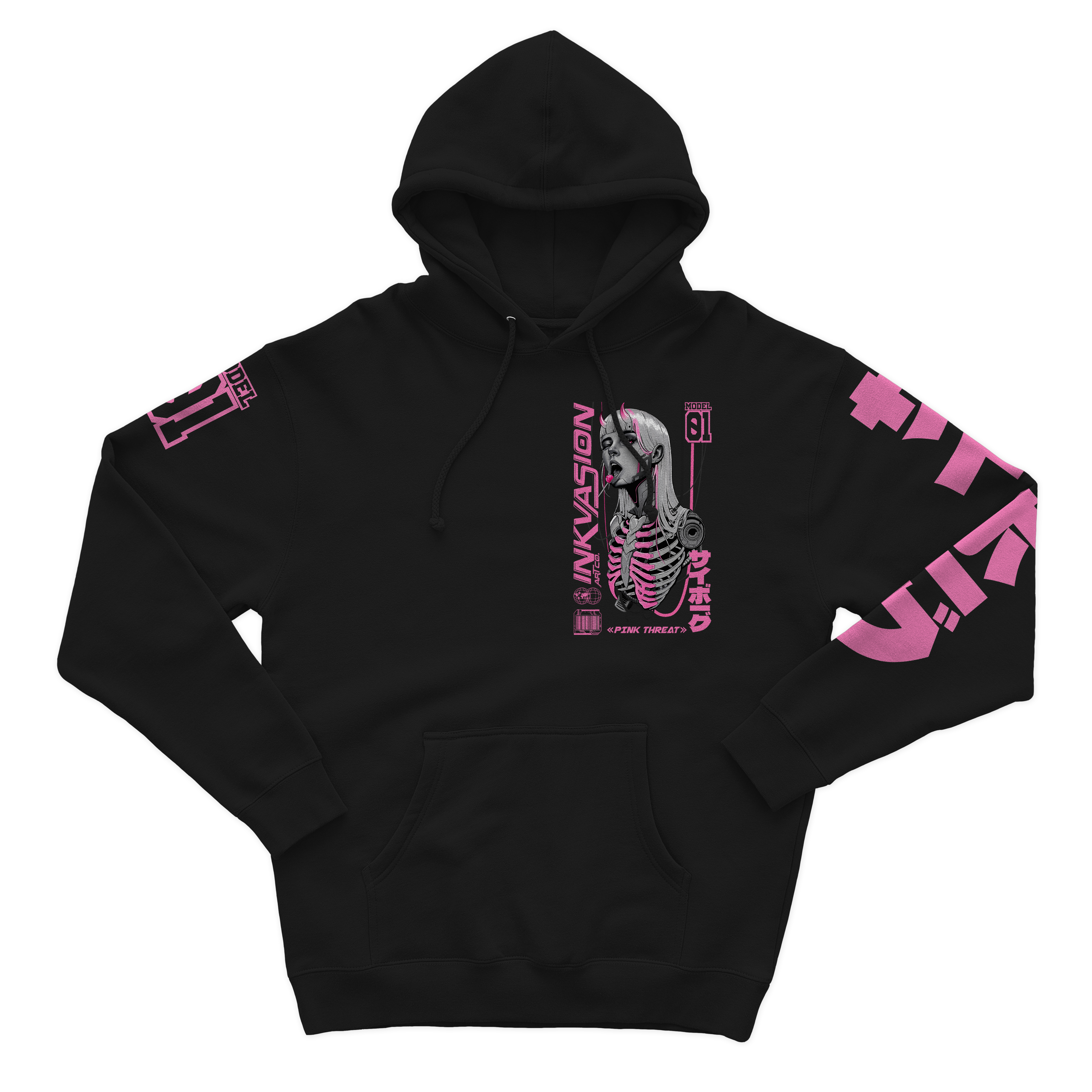 HOODIE PINK THREAT